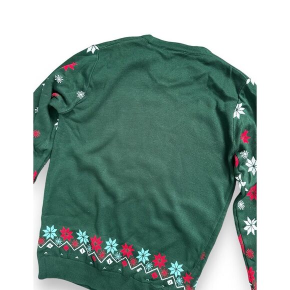 NWT Scooby Doo Mens Knitted Christmas Munchies Pullover Green Acrylic Sweater S - Picture 12 of 12